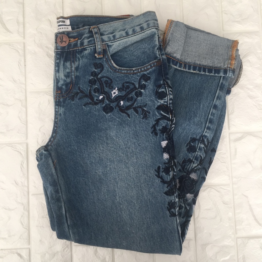ONEXONETEASPOON Denim Embroidered Jeans